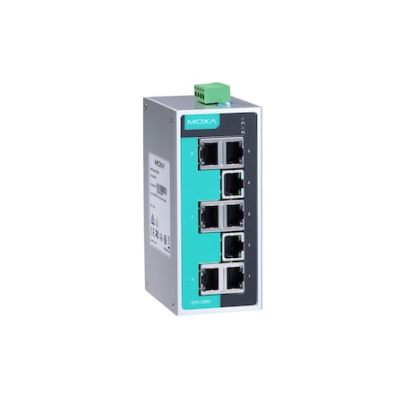 Moxa Moxa EDS-208A-T Ethernet Switch - Fast Ethernet - 1000Base-T - Twisted Pair EDS-208A-T
